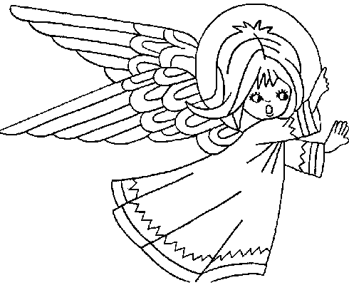 Coloriage Noel Ange 65