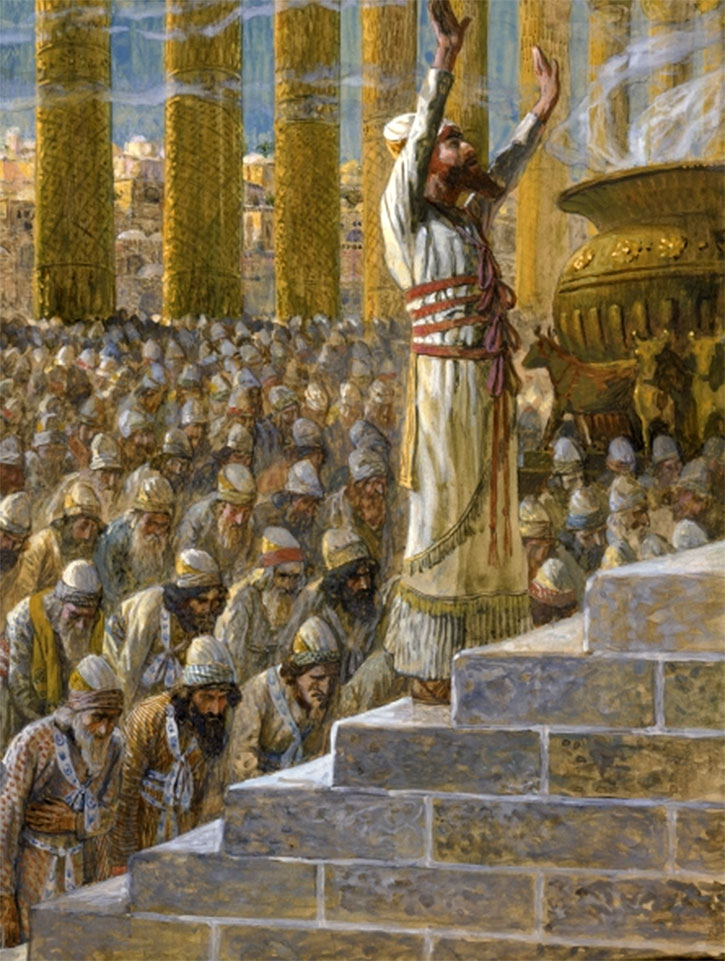 Tissot Solomon Dedicates The Temple At Jerusalem