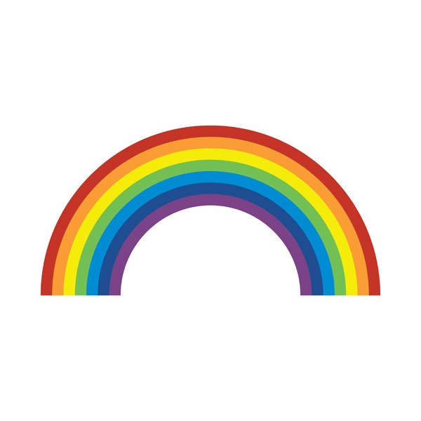 Muursticker Regenboog