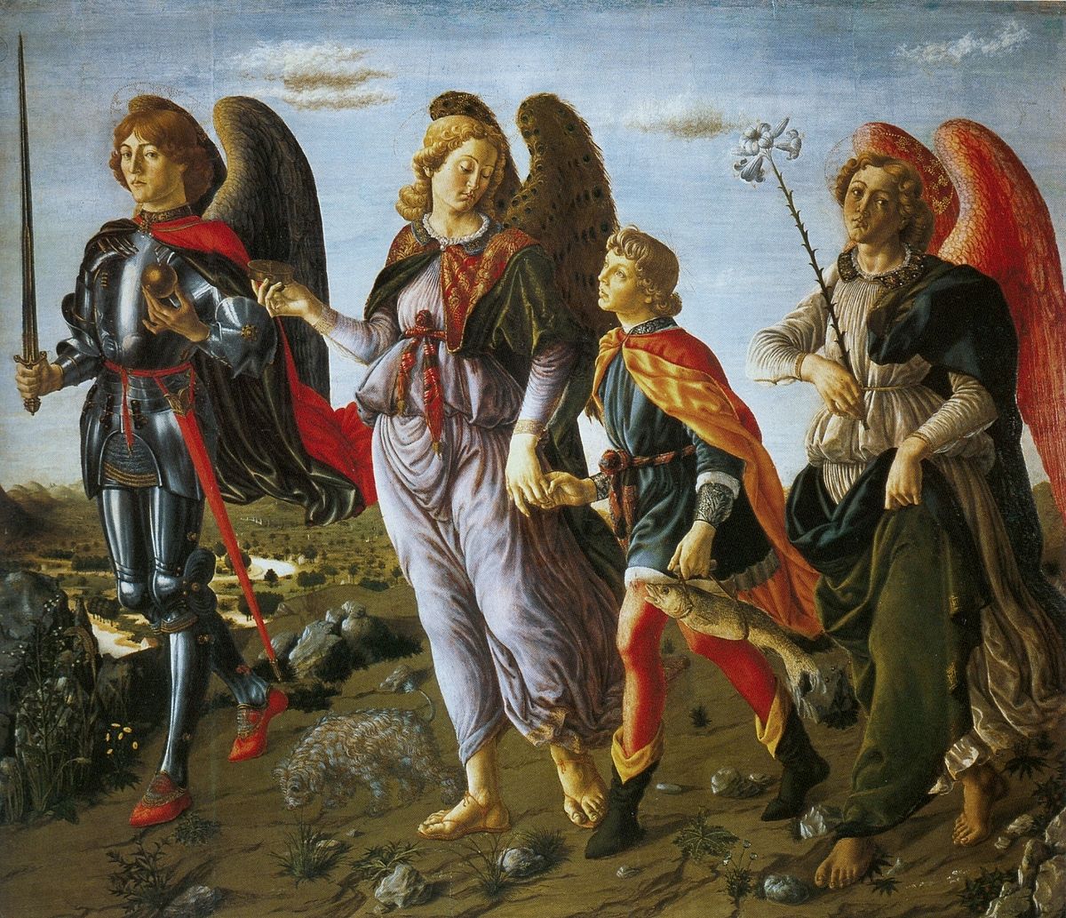 5 Francesco Botticini Drie Aartsenegelen Met Tobias. Uffizi, Firenze